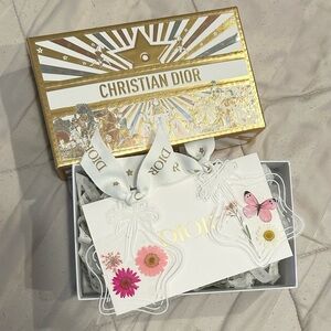 dior limited edition gift box with dior ribbon bookmarks gift set